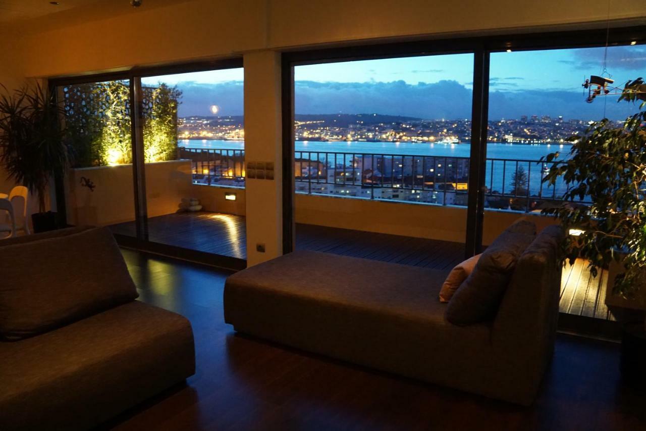 Ferienwohnung Penthouse Bellevue Almada Exterior foto