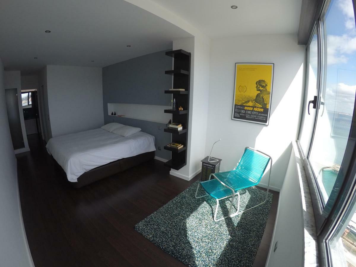 Ferienwohnung Penthouse Bellevue Almada Exterior foto