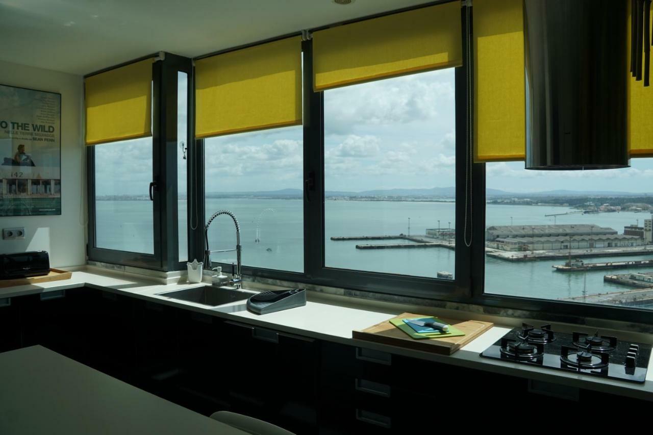 Ferienwohnung Penthouse Bellevue Almada Exterior foto