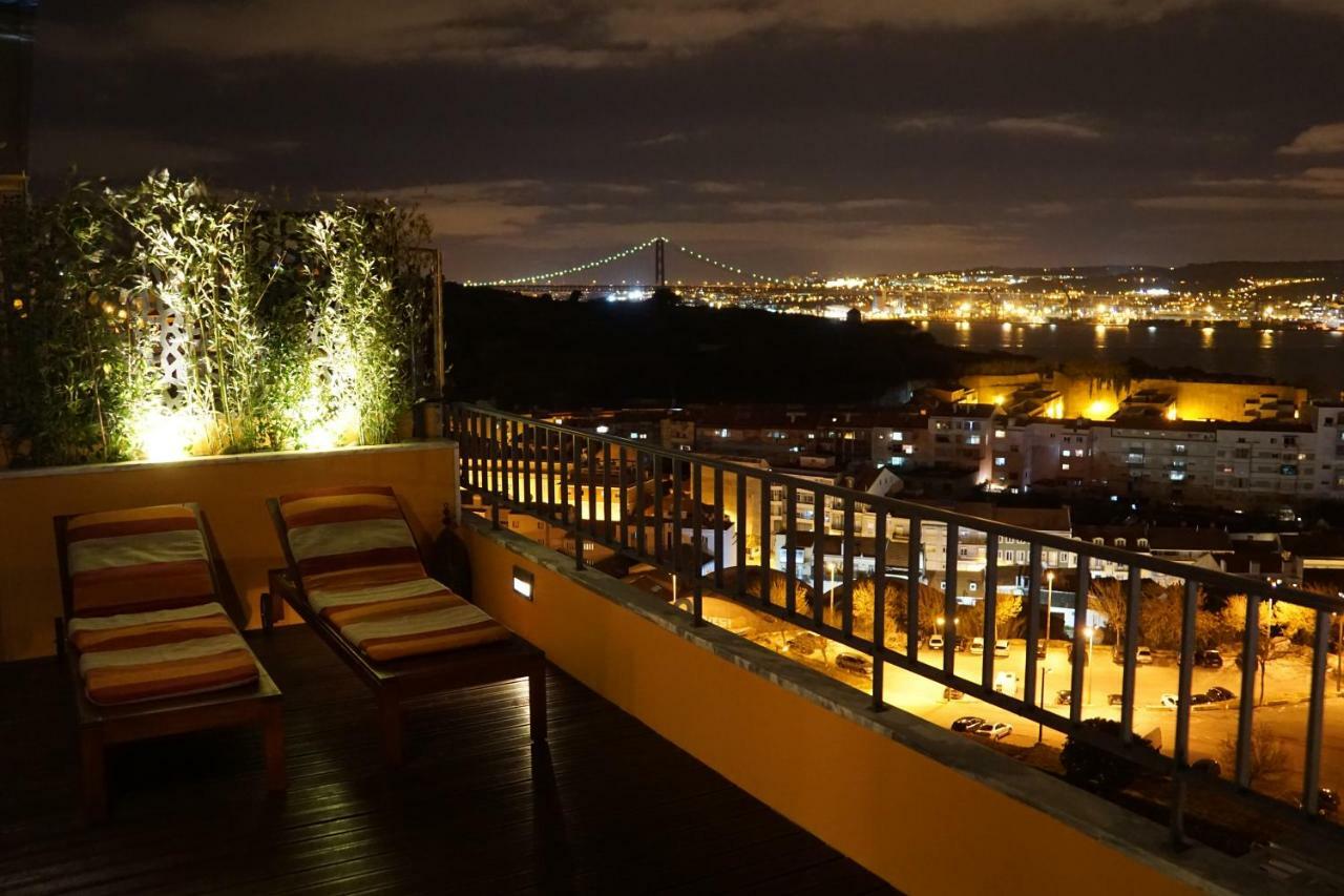 Ferienwohnung Penthouse Bellevue Almada Exterior foto